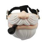 Led lights voice changing mask santa claus