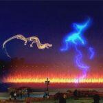 water laser projection screen for amazing spectacles