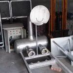 water laser projection screen with high pressure nozzle