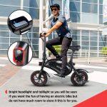 Easy foldable electric bike with bright headlight