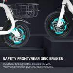 cheap windgoo electric scooter with front and rear disk brakes