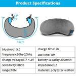 wireless sleeping eye mask with music - Dimensions and features
