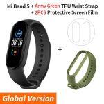 Green Military Xiaomi Mi Band 5 health smart watch