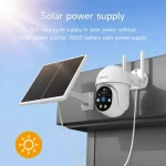 wireless solar security camera with powerful battery