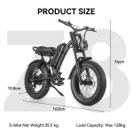 high quality electric bike with perfect dimensions