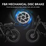 high quality electric bike with dual disc brake