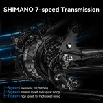 high quality electric bike with 7 gears