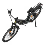 electric bike equipped with a a sturdy bike rack