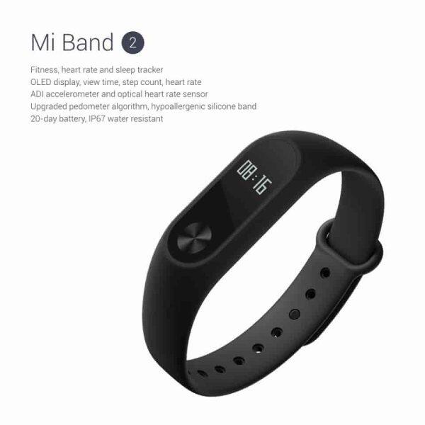 Xiaomi Mi Band 2 Smart Bracelet with Heart Rate Monitor