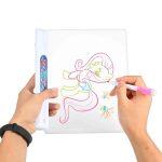 Magic Glow Draw Board with Neon Markers - Image 2