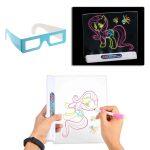 Magic Glow Draw Board with Neon Markers - Image 3