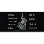 Robotic arms with wide working radius of a single arm