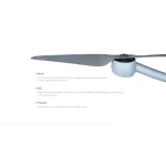 hexacopter with carbon fiber propellers