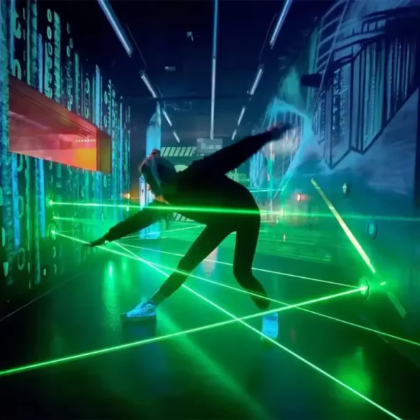 green laser beam game