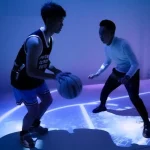 basketball wall and floor projection