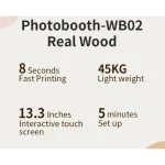 Retro Photo Booth in Wooden Color - Image 9