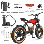 electric bike with many accessories