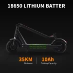 electric scooter with a robust battery