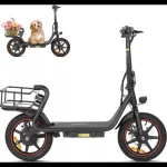 electric scooter with a sleek design