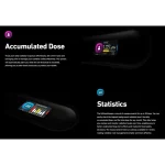 handheld radiation detector with statistics