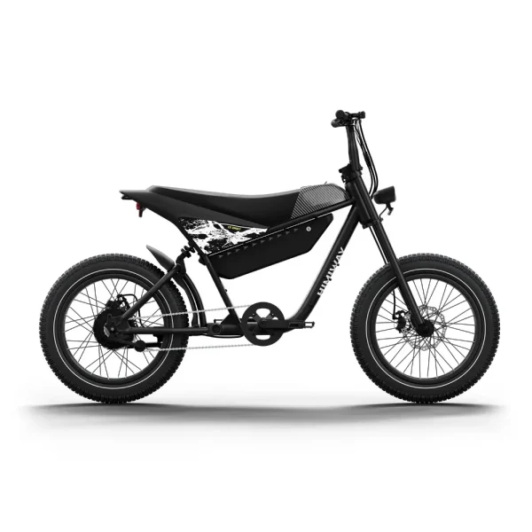 electric bike with moped-style design
