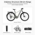 bike with a triple battery system