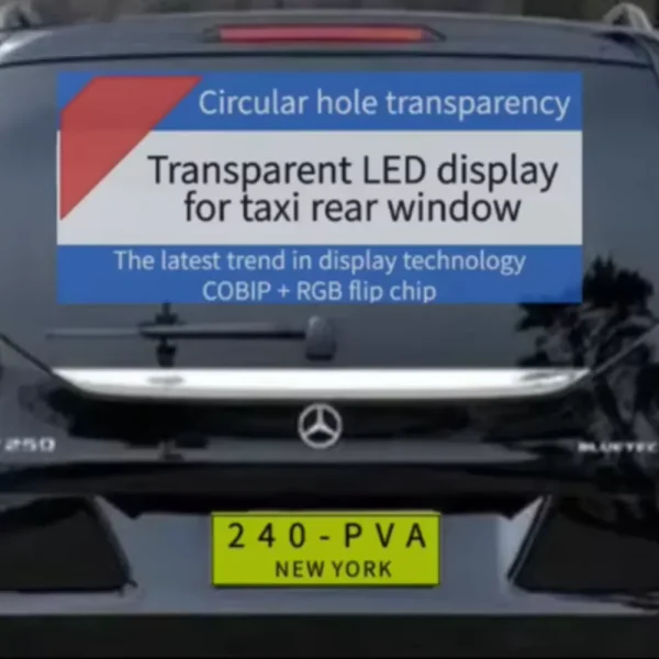 slim car led display