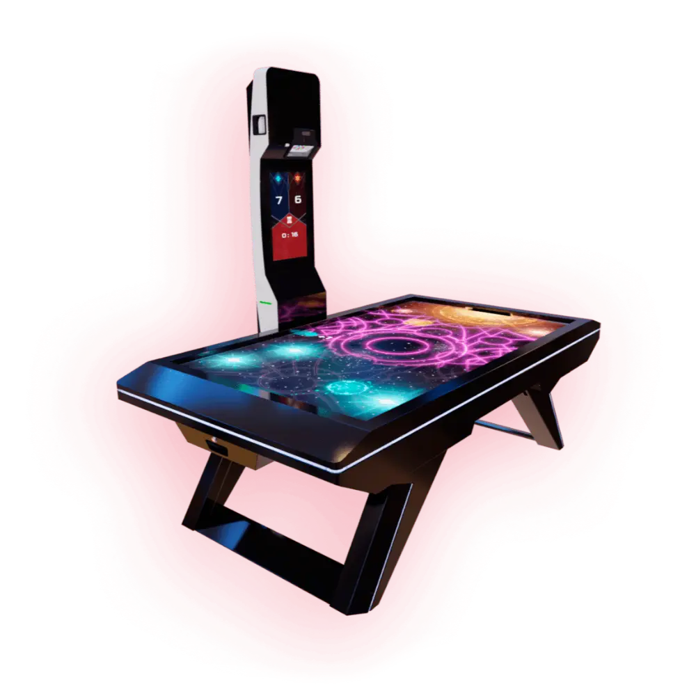 Augmented Reality Air Hockey futuristic entertainment system