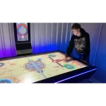 led air hockey table
