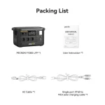 portable power generator with a list of parts