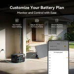 portable power generator connected with app