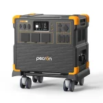 PECRON E3800LFP Expandable Portable Power Station 4200W (3840Wh) with Free Cart